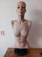 Vintage etalage, buste vrouw met hoofd op draaiend statief, Ophalen of Verzenden, Zo goed als nieuw, Pop