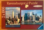 New York, 2x 1000, Ophalen of Verzenden, Meer dan 1500 stukjes, Zo goed als nieuw, Legpuzzel