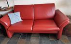 Rode leren bank Prominent - zgan!, Huis en Inrichting, Banken | Bankstellen, Ophalen, 150 tot 200 cm, 75 tot 100 cm, Zo goed als nieuw