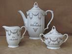 MOOI ANTIEK VERZILVERD PORSELEIN BRUID SERVIES, Antiek en Kunst, Ophalen of Verzenden
