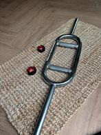 Halter (4,6kg) + Gewichten (36kg), Sport en Fitness, Ophalen, Gebruikt, Krachtstation, Armen