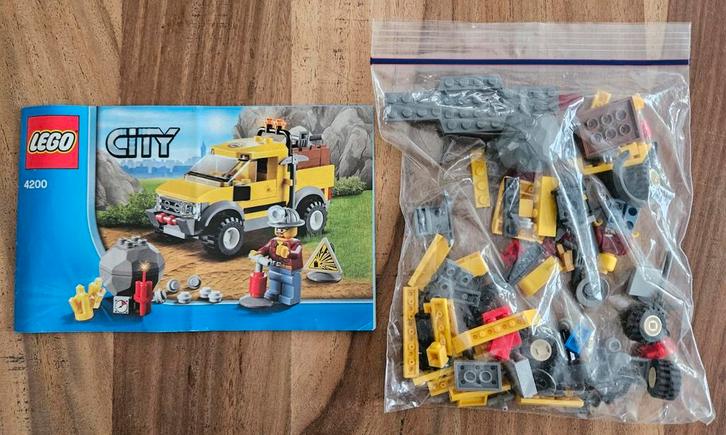 Lego City 4200 Mijnwerkersvrachtwagen, Kinderen en Baby's, Speelgoed | Duplo en Lego, Zo goed als nieuw, Lego, Complete set, Ophalen of Verzenden