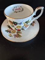 Winter Duchess fine bone china england, Ophalen of Verzenden, Gebruikt, Porselein, Kop en/of schotel