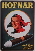 Hofnar nooit fijner gerookt sigaren reclamebord van metaal