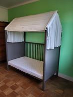 Stokke home bed en ladekast Hazy Grey, Kinderen en Baby's, Kinderkamer | Bedden, Ophalen, 70 tot 85 cm, Zo goed als nieuw, Minder dan 140 cm