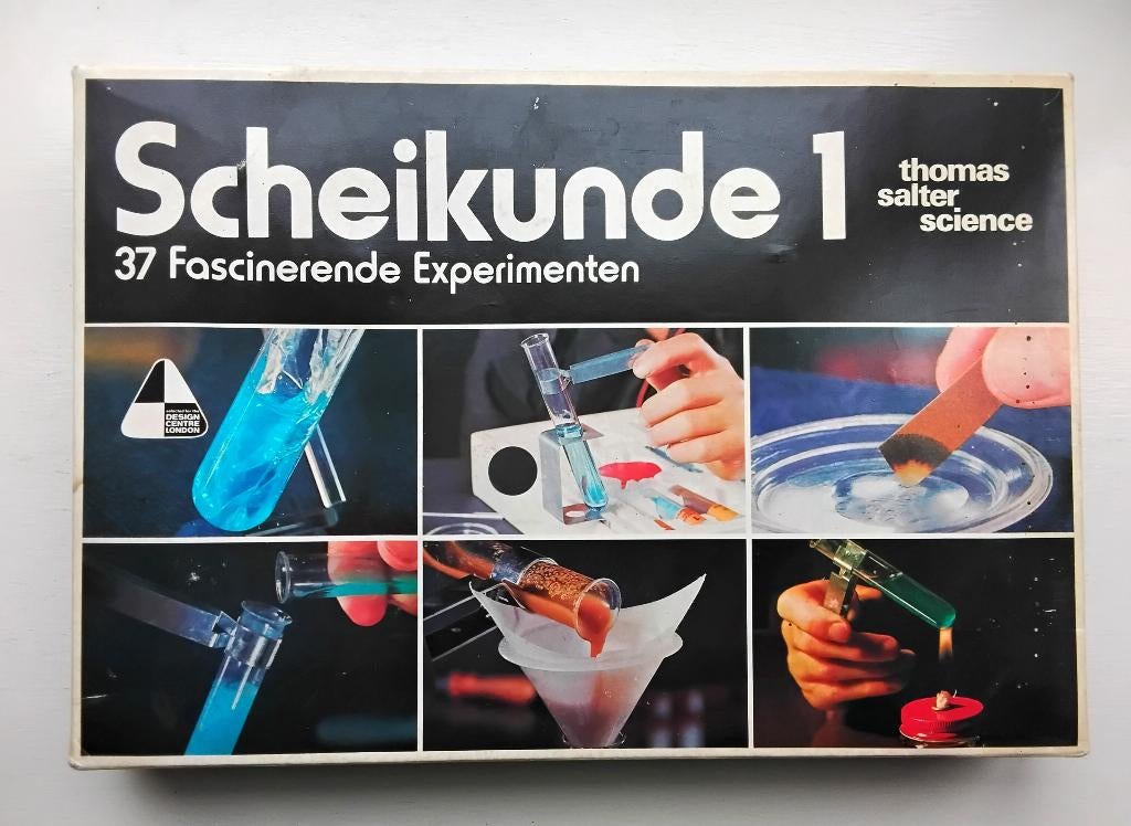 Vintage scheikunde doos - Thomas Salter Science (onvolledig, Ophalen of Verzenden
