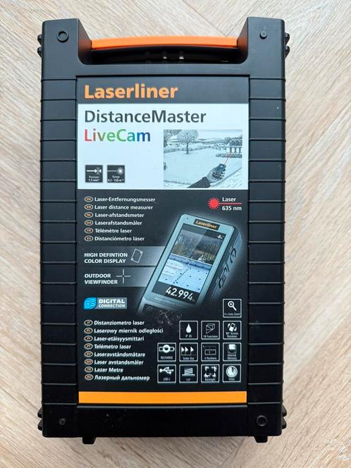 Laserliner DistanceMaster LiveCam Laserafstandsmeter 150 m, Doe-het-zelf en Verbouw, Meetapparatuur, Nieuw, Ophalen