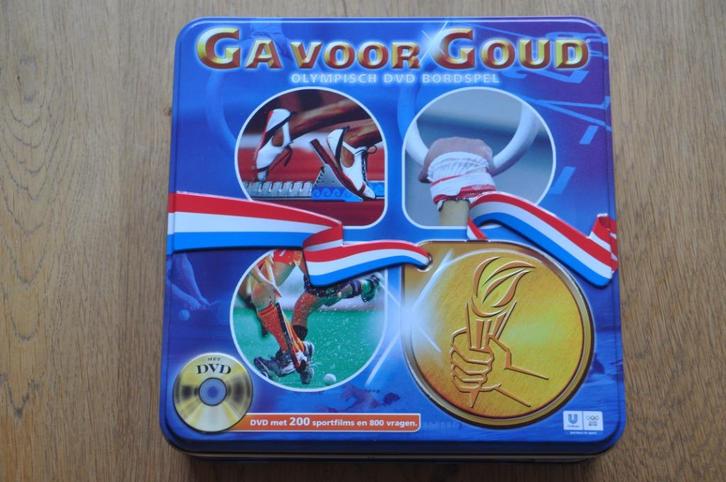 Ga voor Goud (Olympisch dvd bordspel), Hobby en Vrije tijd, Gezelschapsspellen | Bordspellen, Zo goed als nieuw, Een of twee spelers