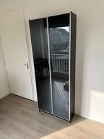 Zwarte ikea billy kast met glazen deuren, Huis en Inrichting, Ophalen of Verzenden, Glas, Zo goed als nieuw