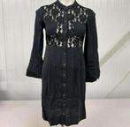 DKNY Donna Karan New York zwarte bloemen kanten knoop jurk, Kleding | Dames, Jurken, Zwart, Ophalen of Verzenden, Maat 36 (S)
