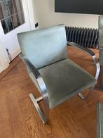Set groene leren BRNO (bureau) stoelen van Knoll, Ophalen, Gebruikt, Overige kleuren, Leer