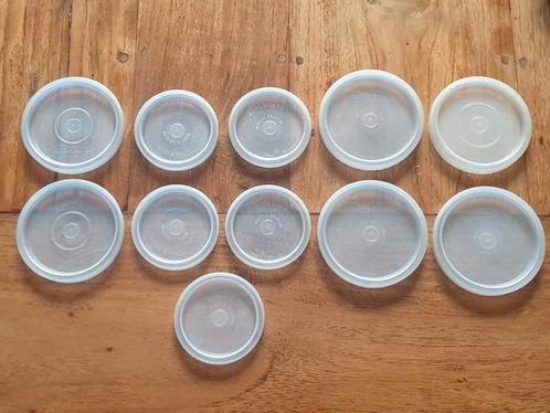 Meerdere formaten ronde Tupperware dekseltjes., Huis en Inrichting, Keuken | Tupperware, Zo goed als nieuw, Ophalen of Verzenden