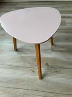 Bijzet tafel, Huis en Inrichting, Tafels | Bijzettafels, Ophalen of Verzenden, Rond, Hout, Minder dan 55 cm