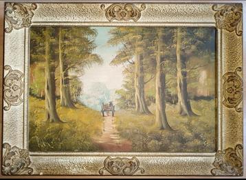 Pola olieverf schilderij op doek.Haagse School. beschikbaar voor biedingen