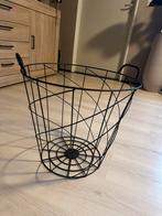 Grote ijzeren mand, Huis en Inrichting, Woonaccessoires | Schalen en Manden, Ophalen, Zo goed als nieuw, Rond, Overige materialen