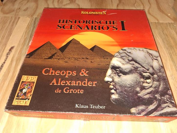 Kolonisten van Catan: Historische Scenario's I - Cheops, Hobby en Vrije tijd, Gezelschapsspellen | Bordspellen, Zo goed als nieuw