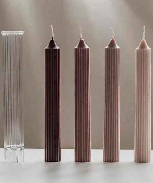 Nieuwe plastic mal diner kaars, Huis en Inrichting, Woonaccessoires | Kandelaars en Kaarsen, Nieuw, Minder dan 25 cm, Overige materialen
