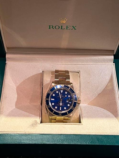 Rolex submarine te koop 18kr, Sieraden, Tassen en Uiterlijk, Horloges | Heren, Zo goed als nieuw, Polshorloge, Rolex, Goud, Goud