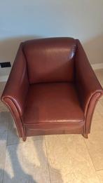 Leren Fauteuil, Huis en Inrichting, Fauteuils, Ophalen of Verzenden, Zo goed als nieuw, 75 tot 100 cm