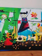 Schilderij spelende kinderen, Ophalen