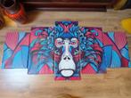 Grote print van Aap Mandrill op canvas op hout gespannen, Huis en Inrichting, Woonaccessoires | Schilderijen, Tekeningen en Foto's