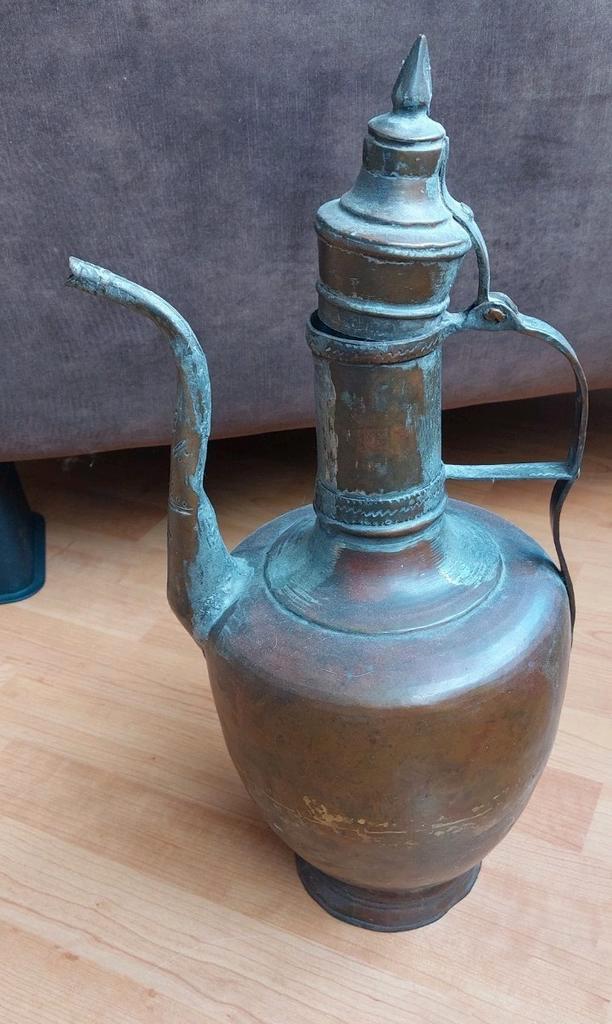 Antieke koperen kan (ibrik of cezve), Midden-Oosten, Antiek en Kunst, Antiek | Servies los, Ophalen of Verzenden