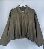 Nieuw Balloon jasje, suede look, army green, Large, Kleding | Dames, Ophalen, Zo goed als nieuw, Maat 42/44 (L), Groen