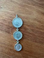Zilveren munten in hanger., Ophalen of Verzenden, Koningin Wilhelmina, Overige waardes, Zilver