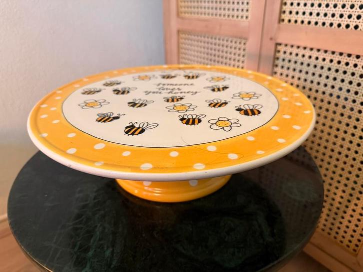 Blond amsterdam taartplateau bijen, Huis en Inrichting, Keuken | Servies, Zo goed als nieuw, Blond Amsterdam, Aardewerk, Ophalen of Verzenden