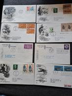 Ruim 90 klassieke FDC First Flight enveloppen USA, Postzegels en Munten, Postzegels | Eerstedagenveloppen, Beschreven, Rest van de wereld