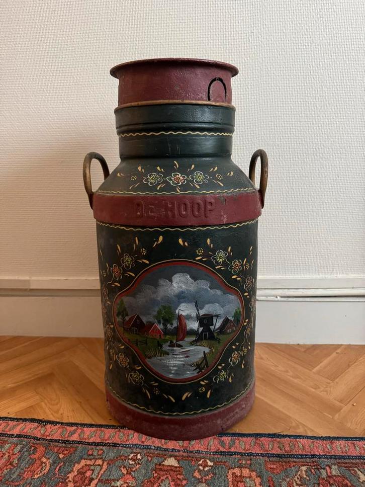 Oude Melkbus met Hollands Landschap, Antiek en Kunst, Curiosa en Brocante, Ophalen
