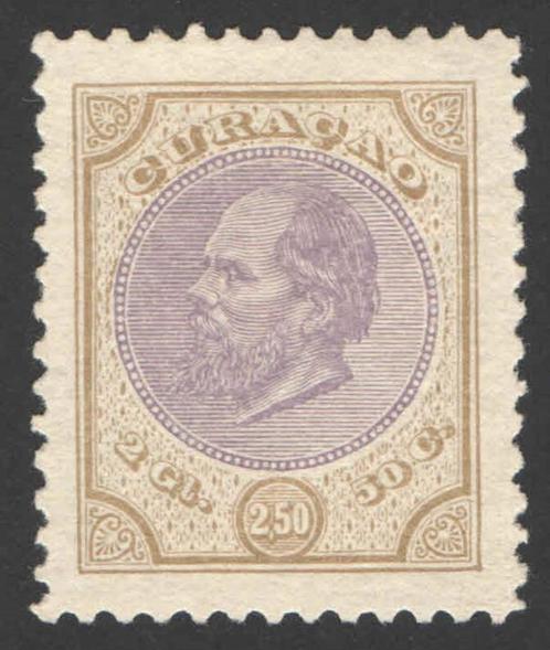 Curacao NVPH nr 12 ongebruikt Koning Willem III 1879, Postzegels en Munten, Postzegels | Nederlandse Antillen en Aruba, Postfris