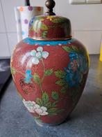 Cloisonné Vaas met Deksel, Antiek en Kunst, Antiek | Vazen, Ophalen of Verzenden