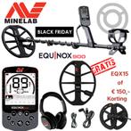 Minelab Equinox 900 Black Friday met EQX15 of €150 korting !, Meer dan 30 cm, Nieuw, Ophalen of Verzenden, Minelab
