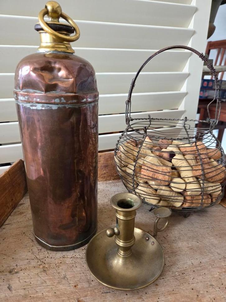 Brocante spullen, Huis en Inrichting, Woonaccessoires | Vazen, Zo goed als nieuw, Overige kleuren, Minder dan 50 cm, Overige materialen