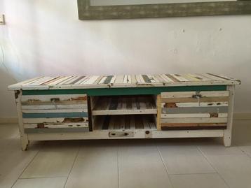 Piet Hein Eek stijl tv meubel van sloophout beschikbaar voor biedingen