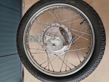 Kreidler Achterwiel 160 mm Leleu, compleet. Silverseal! Mooi beschikbaar voor biedingen