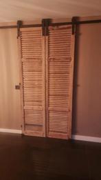 Houten schuifdeuren / franse luiken, Huis en Inrichting, Ophalen, Zo goed als nieuw