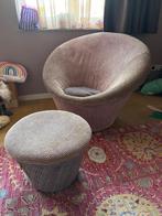 Fauteuil Artifort Mushroom met hocker, Huis en Inrichting, Fauteuils, Ophalen, Hout, Gebruikt, 75 tot 100 cm