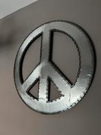 Groot peace teken zilver met studs 70 cm, Ophalen, Zo goed als nieuw