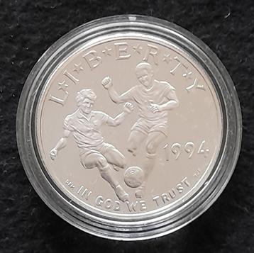 USA dollar 1994 zilver World cup beschikbaar voor biedingen