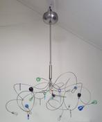 Grote kleurrijke hanglamp met Murano glas bolletjes, Modern, Gebruikt, Ophalen of Verzenden, 75 cm of meer