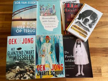 Pakket boeken. Rob van Essen, Oek de Jong, Joshua Foer beschikbaar voor biedingen