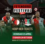 3x tickets Feyenoord Festival Stadhuisplein bekerfinale, Tickets en Kaartjes, April, Drie personen of meer