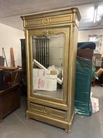 Antieke Gouden Houten Kast mahoniehout, Ophalen