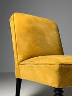 2x Fauteuil Bergère stoel geel klassiek, Huis en Inrichting, Fauteuils, Ophalen, Gebruikt, 75 tot 100 cm, Stof