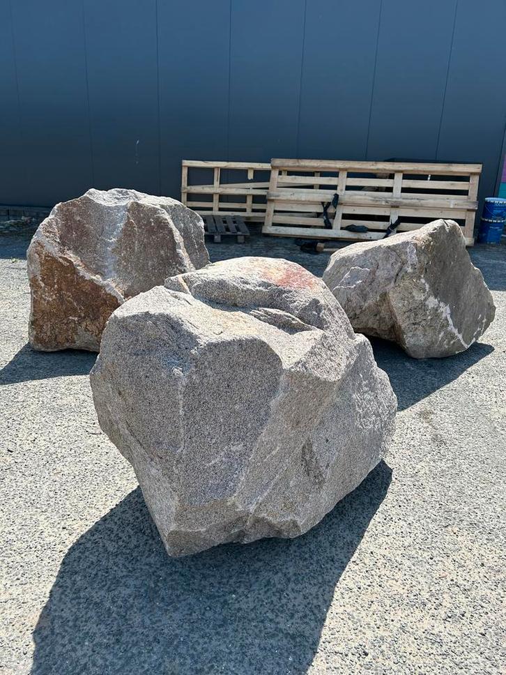 Grauwacke Keien - Grote Sierkeien - Natuursteen Rotsblokken, Tuin en Terras, Grind, Keien en Split, Gebruikt, Kei, Grijs, Graniet