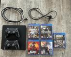 PS4 Slim // 500GB // 2 controllers + 5 spellen, Ophalen, Met 2 controllers, Slim, 500 GB