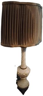 Antieke lampvoet vintage Laura Ashley kap, Ophalen, Zo goed als nieuw, Minder dan 50 cm