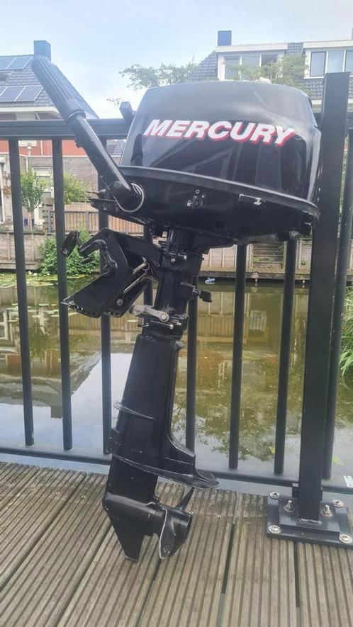 Buitenboord motor Mercury 4-5pk kortstaart (+ evt.boot), Watersport en Boten, Buiten- en Binnenboordmotoren, Zo goed als nieuw